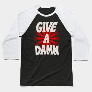 Give A Damn As Worn By Alex Turner White Baseball T-Shirt